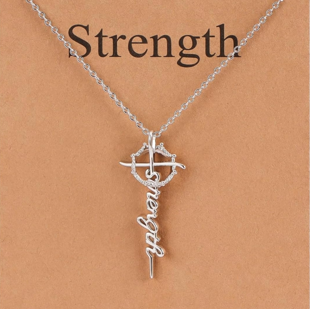 Silver Key Pendant Necklace Minimalist Design